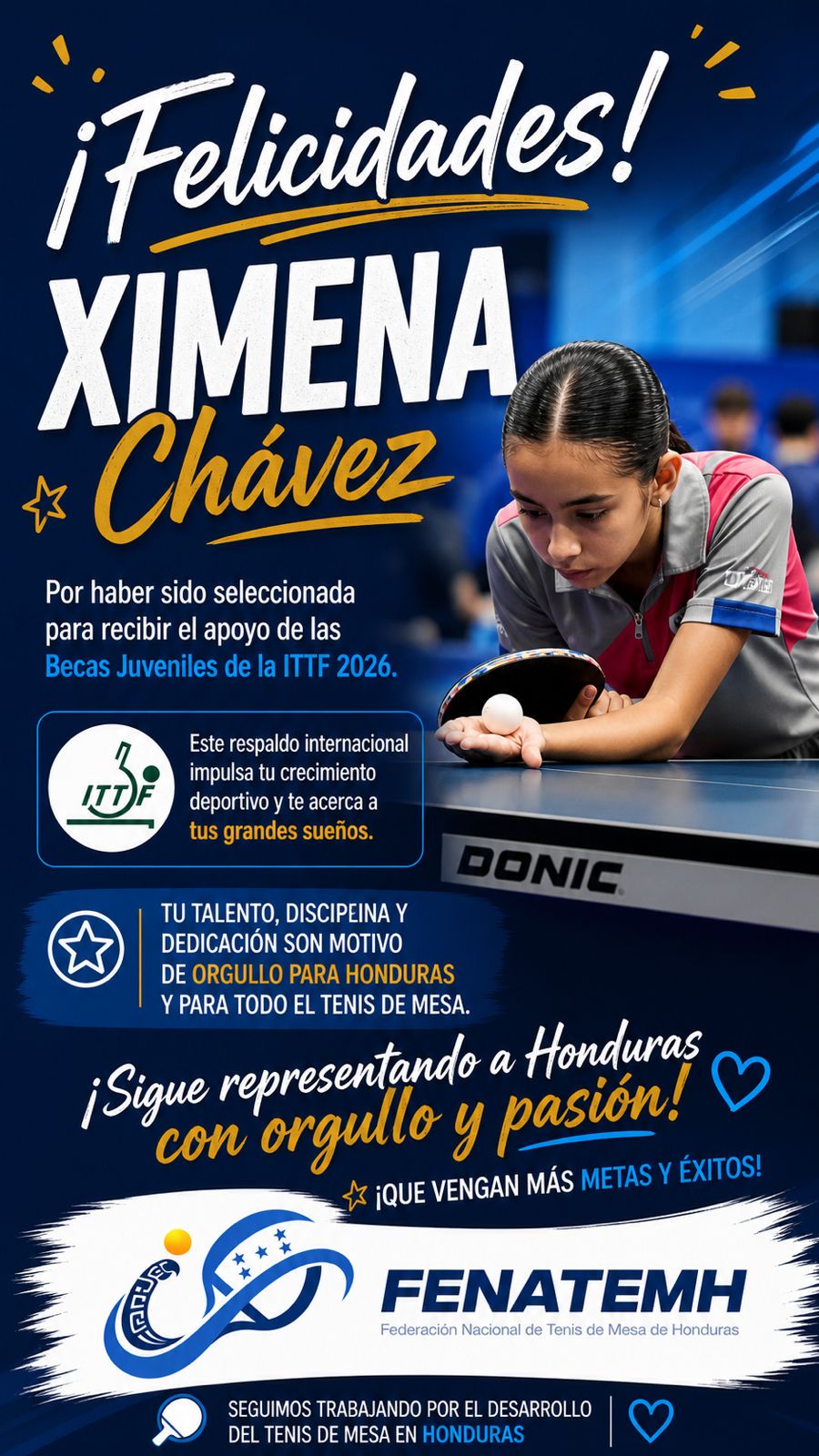 Reconocimiento a Ximena Chávez